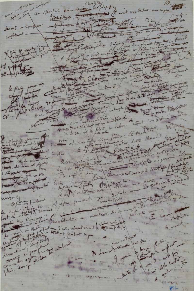inspiration flaubert brouillon