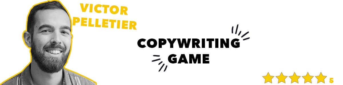 banniere copywriting game