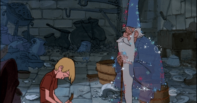 merlin et moustique - disney